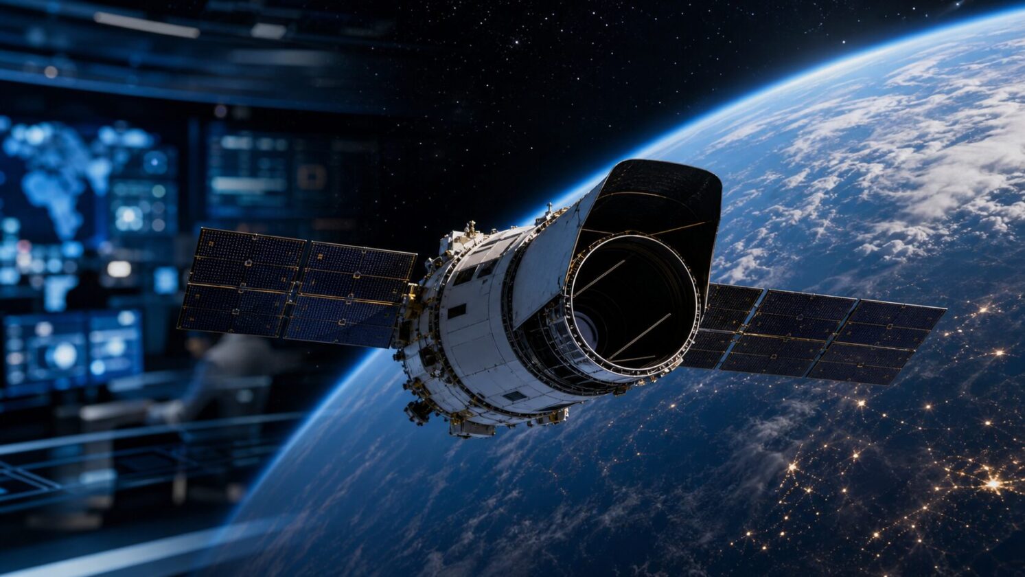 Imagem editorial para a matéria: NASA marca briefing sobre telescópio Roman antes de lançamento previsto para agosto