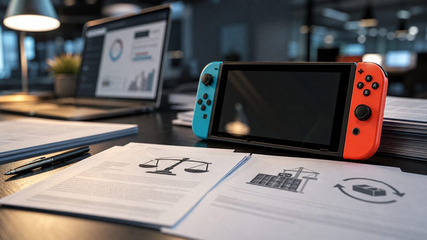 Imagem editorial para a matéria: Nintendo afirma em ação coletiva que não deve repassar a clientes eventuais reembolsos de tarifas