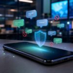 Imagem editorial gerada para a pauta: NordVPN lança proteção contra mensagens maliciosas para usuários Android