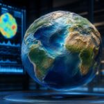 Imagem editorial para a matéria: Novo modelo 3D da NASA revela Terra irregular a partir do campo gravitacional