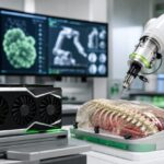 Imagem editorial para a matéria: NVIDIA lança framework open source para simulação de física médica com aceleração por GPU