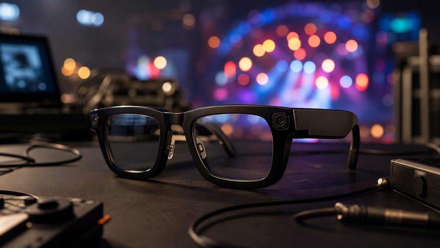 Imagem editorial gerada para a pauta: Óculos Ray-Ban Meta viram alvo de crítica de Lorde em festival