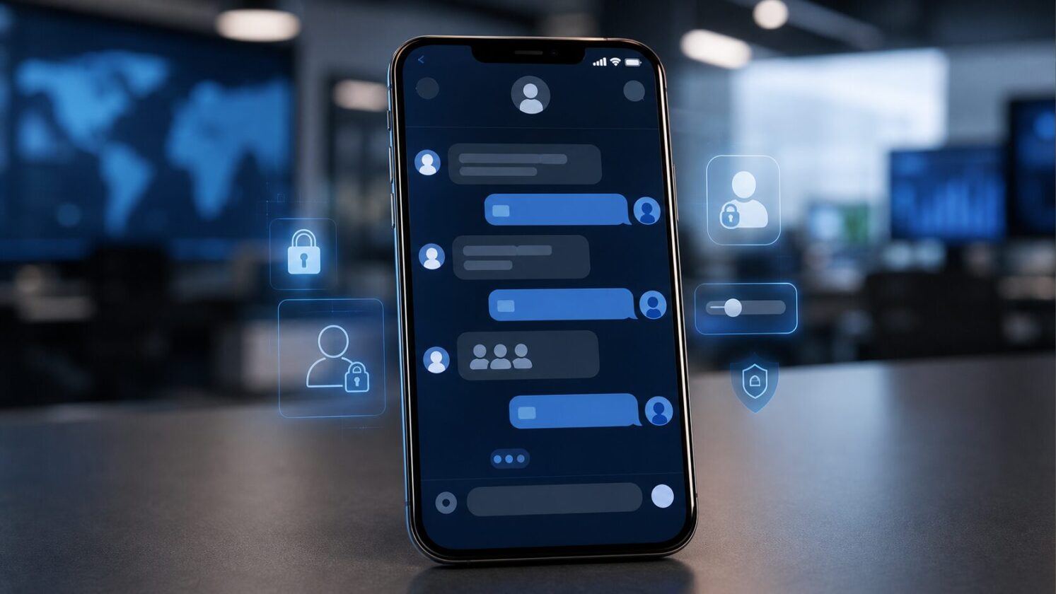 Imagem editorial para a matéria: RCS Universal Profile 4.1 amplia controle de privacidade sobre perfil em mensagens