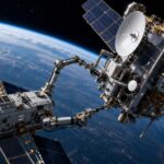 Imagem editorial para a matéria: Robô de manutenção de satélites é lançado com apoio da NASA