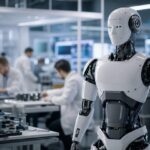 Imagem editorial para a matéria: Samsung cria divisão de robótica RX e pode estrear com robô humanoide