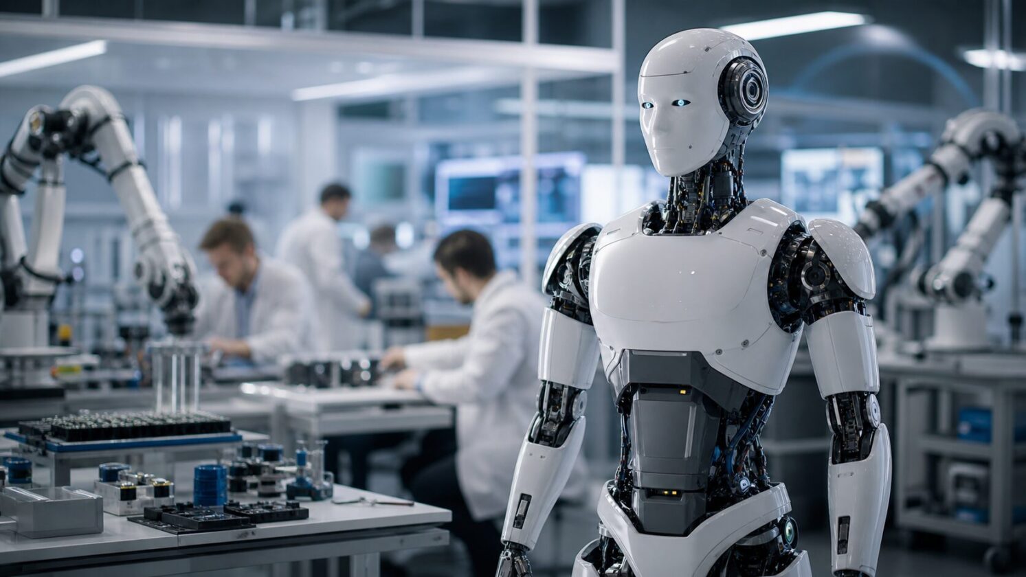 Imagem editorial para a matéria: Samsung cria divisão de robótica RX e pode estrear com robô humanoide