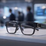 Imagem editorial para a matéria: Samsung exibe protótipos de óculos inteligentes em parceria com Google e marcas de eyewear