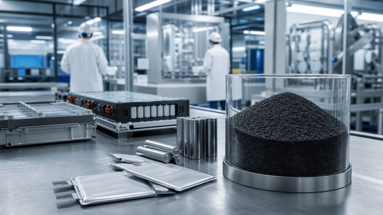 Imagem editorial para a matéria: Sila capta US$ 300 milhões para ampliar produção de material para baterias de carros elétricos