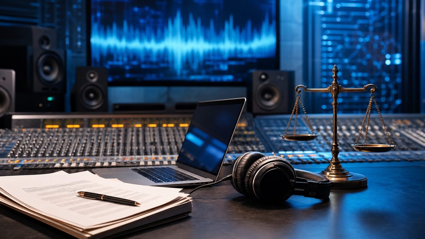 Imagem editorial para a matéria: Sony processa Udio e acusa IA de copiar mais de 30 mil músicas