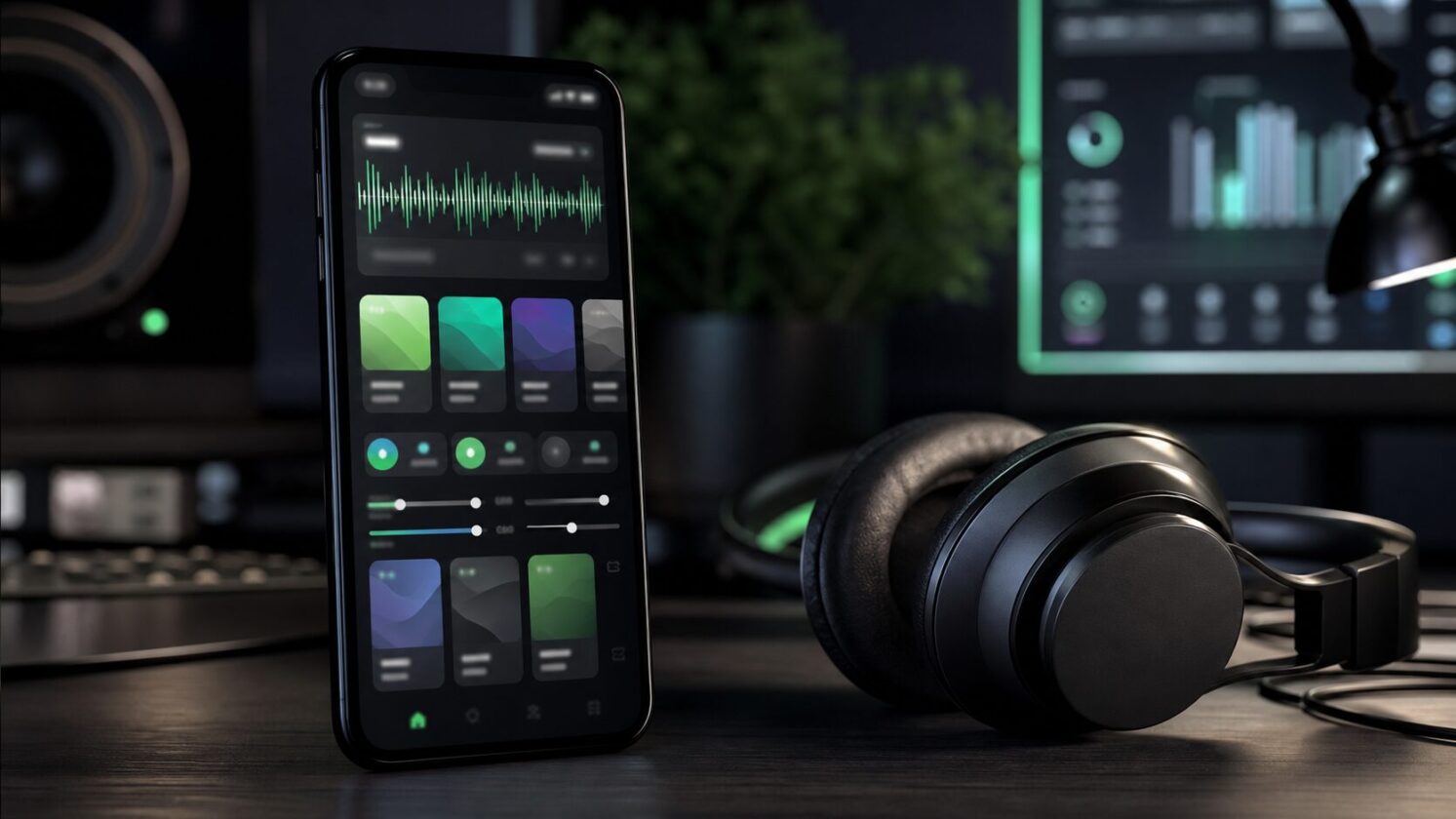 Imagem editorial gerada para a pauta: Spotify começa a dar mais controle sobre o Release Radar com filtros de descoberta