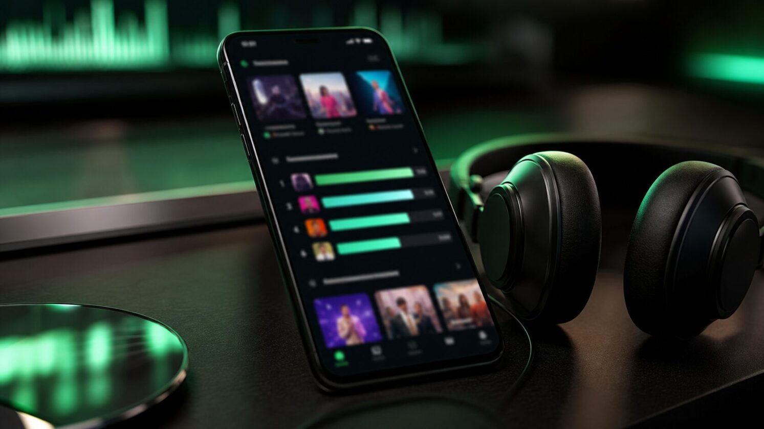 Imagem editorial para a matéria: Spotify lança rankings globais de clipes musicais e reforça foco em vídeo no app