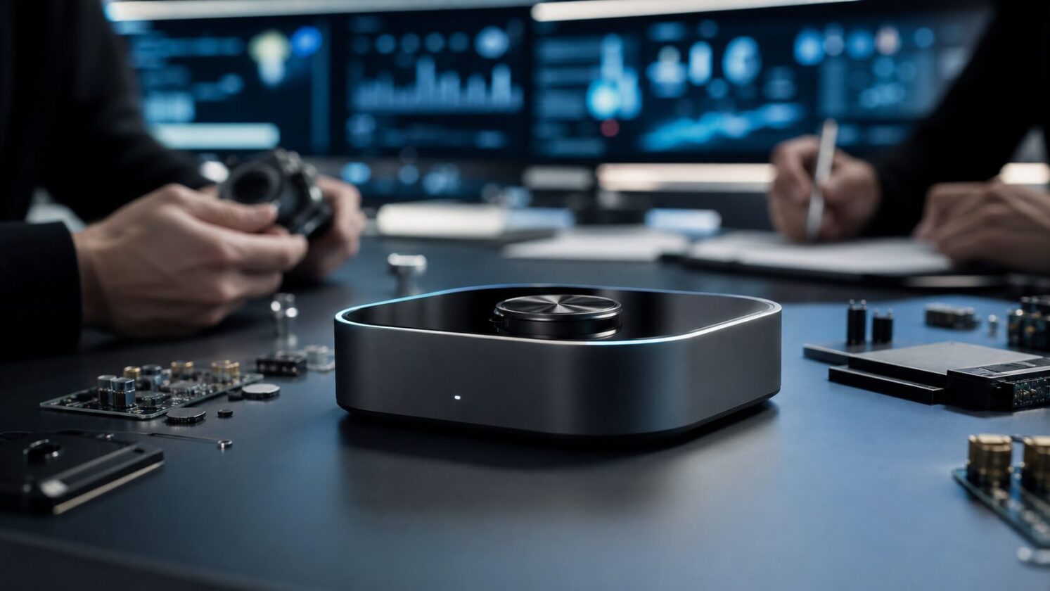 Imagem editorial para a matéria: Startup criada por ex-executivo da Ultrahuman capta US$ 5,5 milhões para hardware de agentes de IA