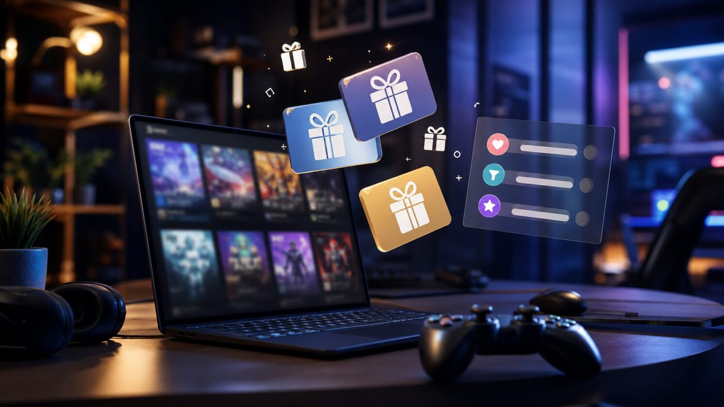 Imagem editorial para a matéria: Steam libera envio de jogos como presente sem conta e amplia filtros da lista de desejos
