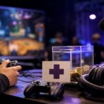 Imagem editorial gerada para a pauta: Summer Games Done Quick arrecada mais de US$ 2 milhões para Médicos Sem Fronteiras