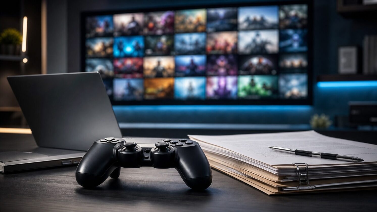 Imagem editorial gerada para a pauta: Usuário de Xbox vence processo para recuperar conta e biblioteca digital