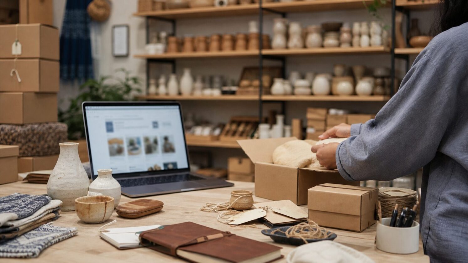 Imagem editorial para a matéria: Vendedores deixam o Etsy em meio a queixas sobre produtos massificados e cópias com IA