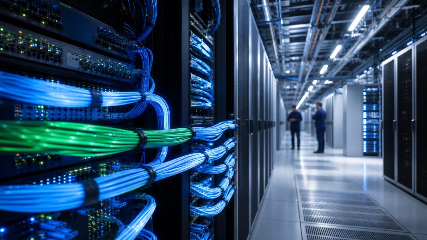 Imagem editorial para a matéria: Verizon fecha acordo de US$ 1 bilhão em fibra escura para data centers do Google