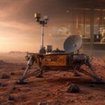 Imagem editorial para a matéria: Viking 1 completa 50 anos e relembra o primeiro pouso bem-sucedido em Marte