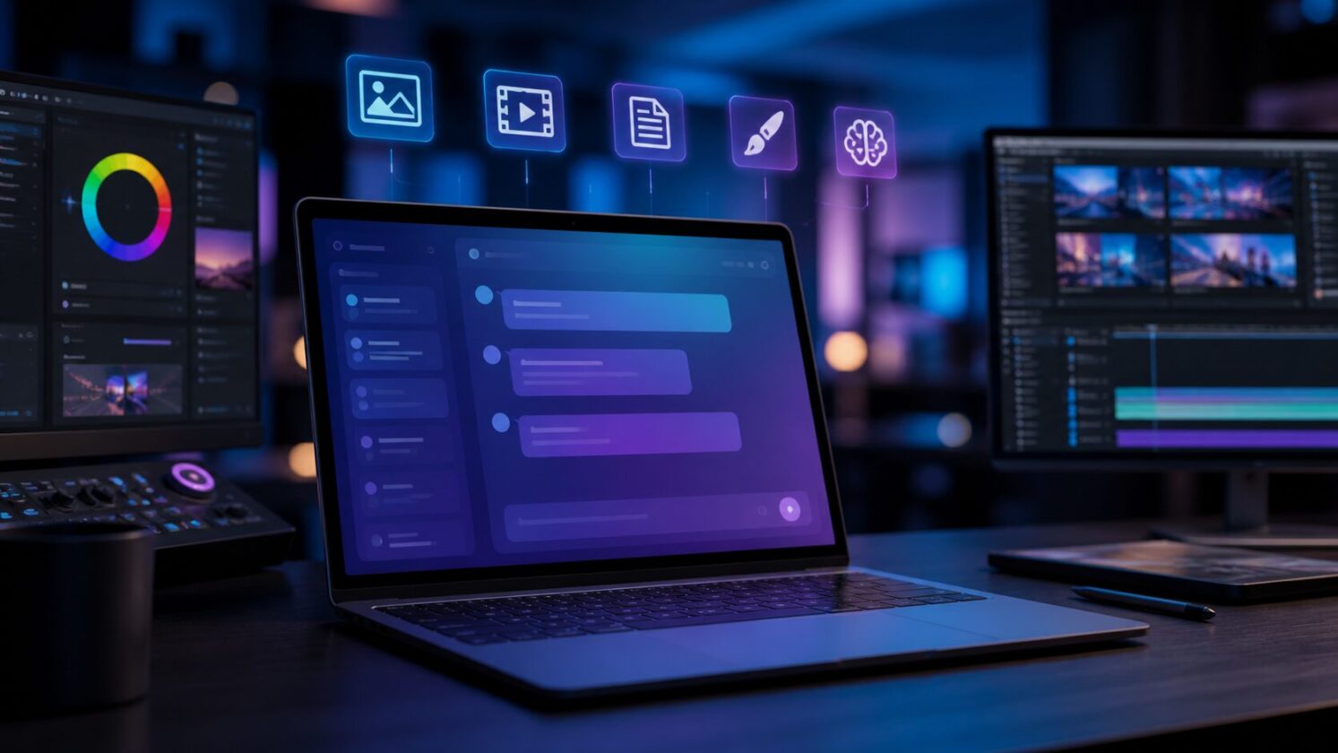 Imagem editorial para a matéria: Adobe leva ferramentas do Photoshop, Firefly e Premiere para dentro do ChatGPT