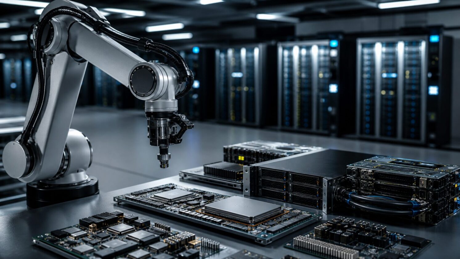 Imagem editorial para a matéria: Andreessen Horowitz cria fundo de US$ 1,1 bilhão para infraestrutura física de IA