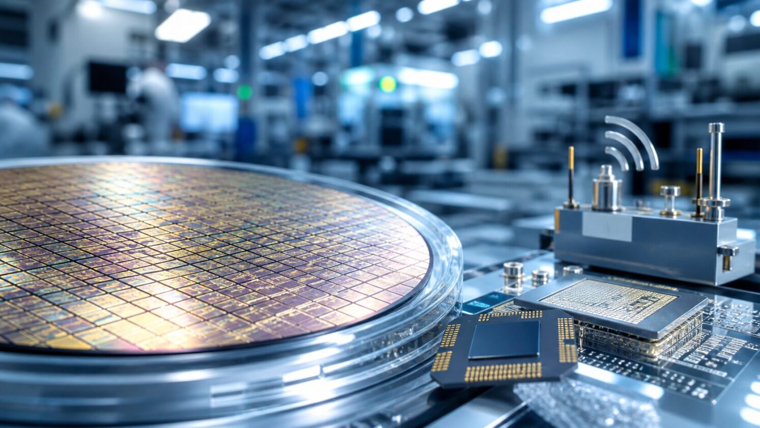 Imagem editorial para a matéria: Apple amplia acordo com a Broadcom para produzir mais chips nos EUA