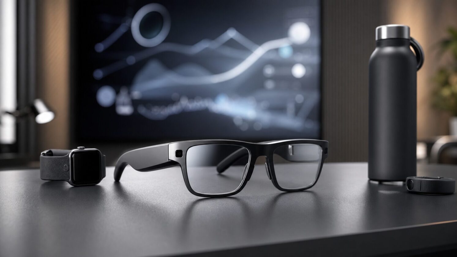 Imagem editorial para a matéria: Apple pode levar foco em saúde e fitness para futuros óculos inteligentes