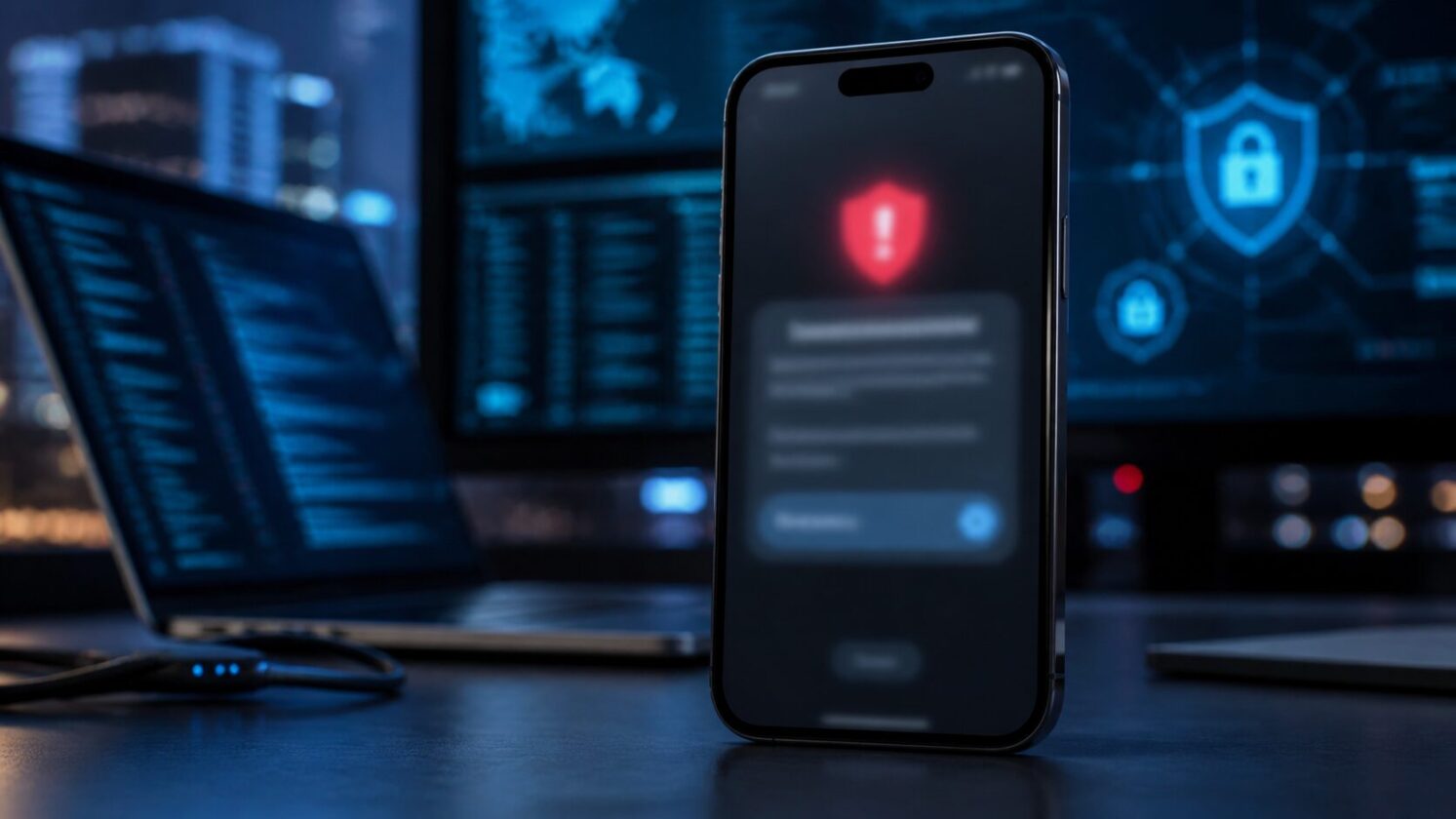 Imagem editorial para a matéria: Apple reforça alertas para usuários alvos de spyware mercenário