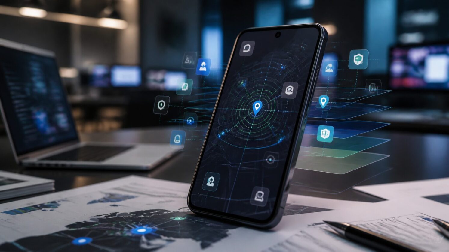 Imagem editorial para a matéria: Apps Android populares podem expor localização por SDKs de publicidade