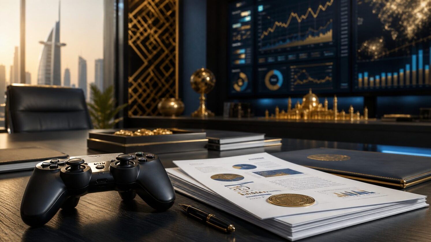Imagem editorial para a matéria: Aquisição de US$ 55 bilhões da Electronic Arts por grupo liderado pela Arábia Saudita é concluída