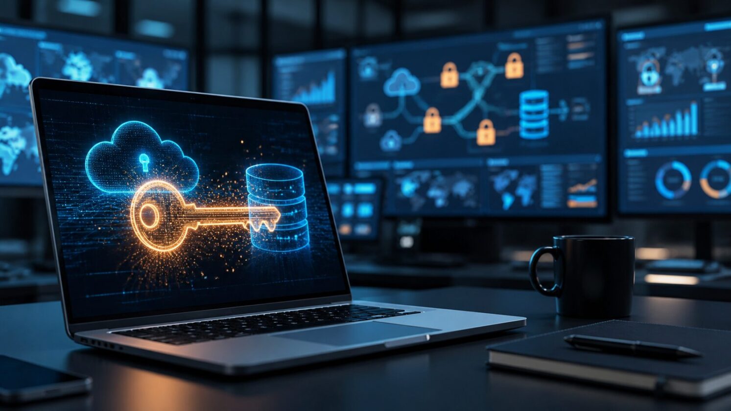 Imagem editorial para a matéria: Beacon diz que banco de dados de clientes pode ter sido baixado após exposição de chave AWS