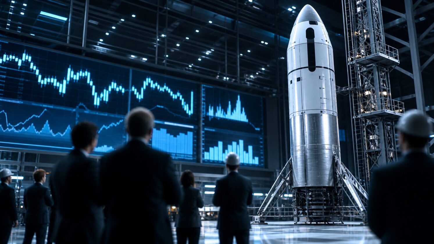 Imagem editorial para a matéria: Blue Origin estaria captando US$ 10 bilhões em rodada privada