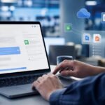 Imagem editorial para a matéria: ChatGPT passa a abrir e editar arquivos do Google Drive dentro da conversa