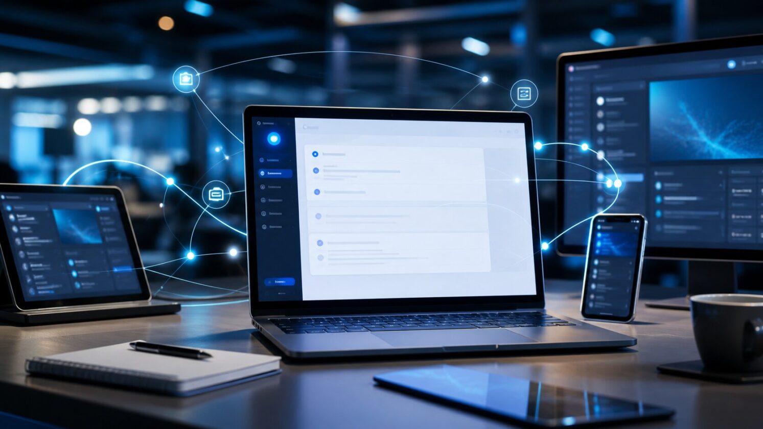 Imagem editorial para a matéria: Claude transforma painel lateral do Chrome em sessão Cowork integrada