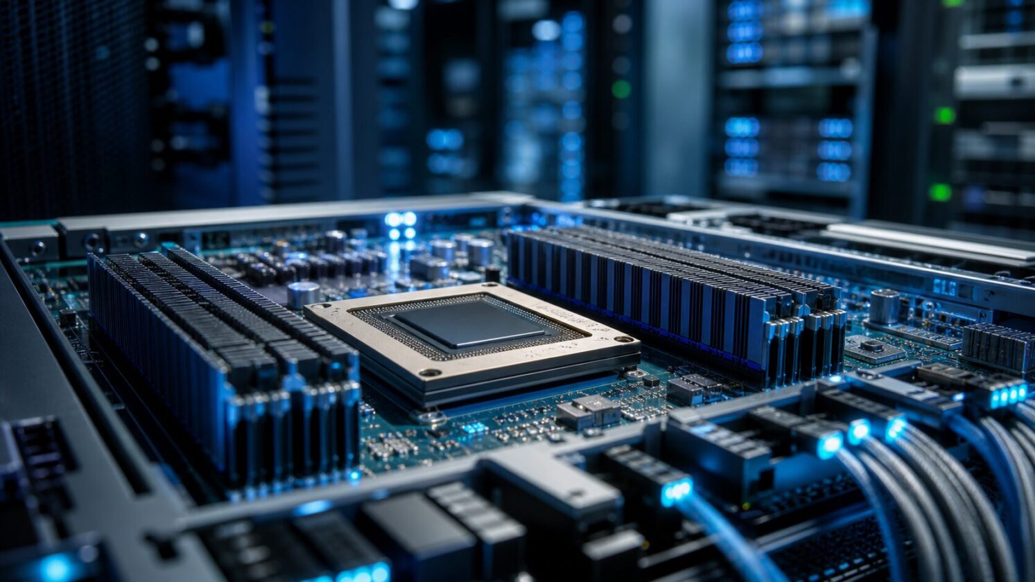 Imagem editorial para a matéria: CPU Vera da Nvidia revela aposta em conectividade e memória para data centers de IA