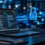 Imagem editorial para a matéria: Estudo aponta riscos de segurança e privacidade em IDEs com IA
