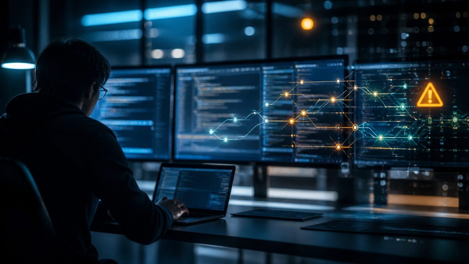 Imagem editorial para a matéria: Falha em agentes de programação com IA acende alerta sobre aprovações humanas