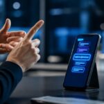 Imagem editorial para a matéria: Google DeepMind apresenta modelo de IA para converter língua de sinais em texto no Pixel 11