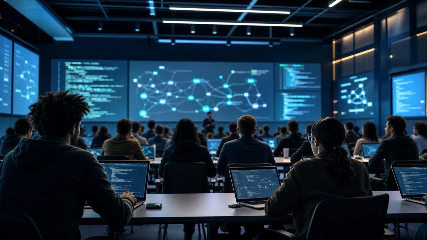 Imagem editorial para a matéria: Google detalha curso de ‘vibe coding’ com 353 mil participantes