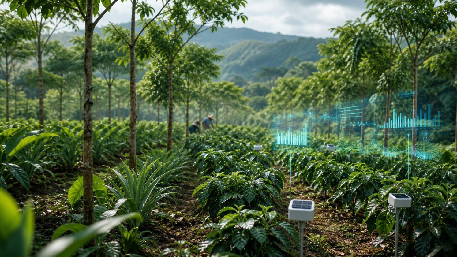 Imagem editorial para a matéria: Google fecha acordo de remoção de carbono com foco em agroflorestas