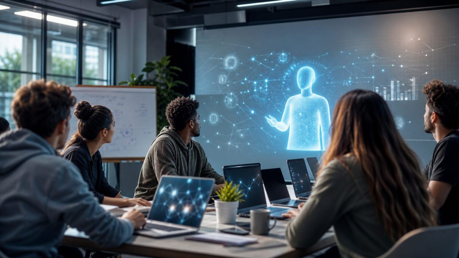 Imagem editorial para a matéria: HBS Foundry oferece bootcamp de startups de US$ 699 com avatares de IA