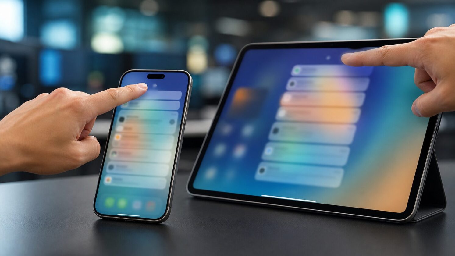 Imagem editorial para a matéria: iOS 27 altera gesto da Central de Notificações no iPhone e no iPad em versão beta