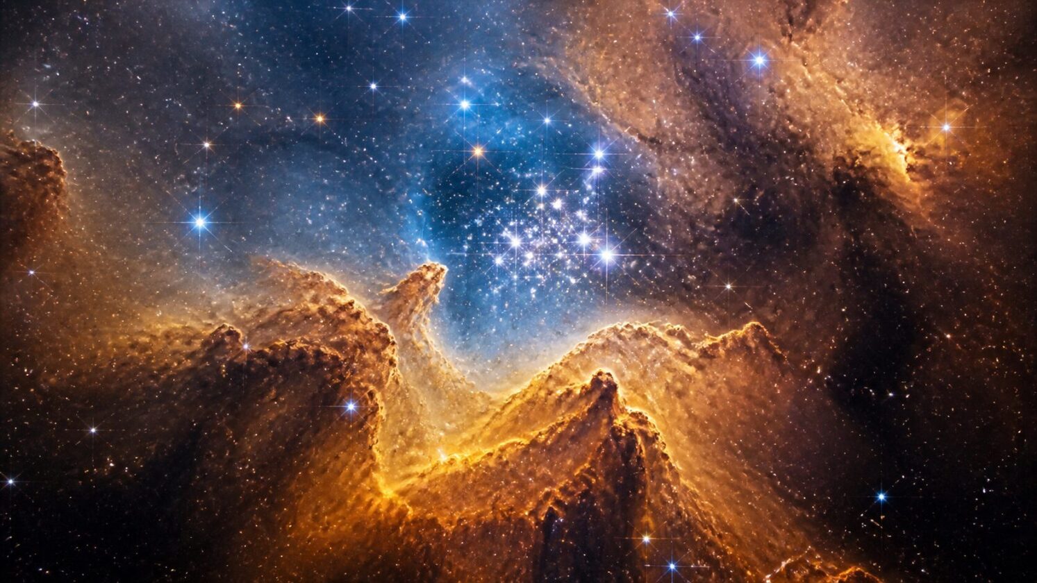 Imagem editorial para a matéria: James Webb revela novo retrato do ‘Treasure Chest’ na Nebulosa de Carina
