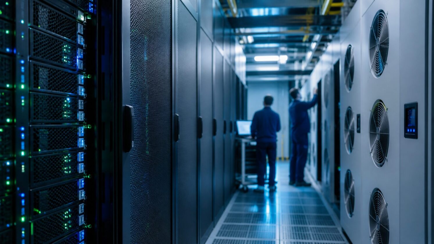 Imagem editorial para a matéria: Namecheap faz manutenção emergencial após falha de refrigeração em data center