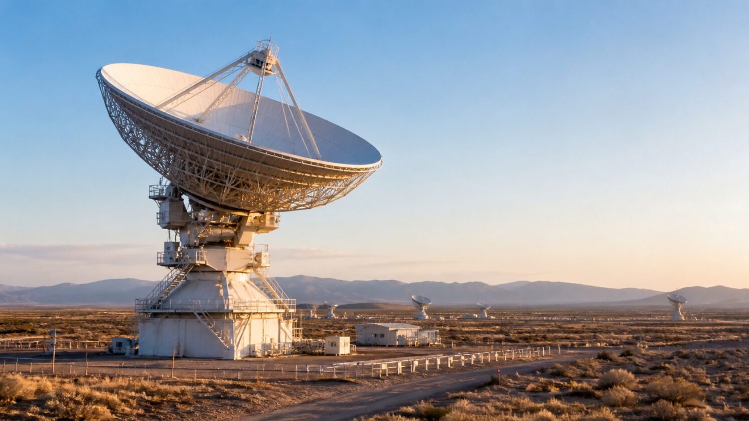 Imagem editorial para a matéria: NASA adiciona antena de 34 metros à Deep Space Network na Califórnia