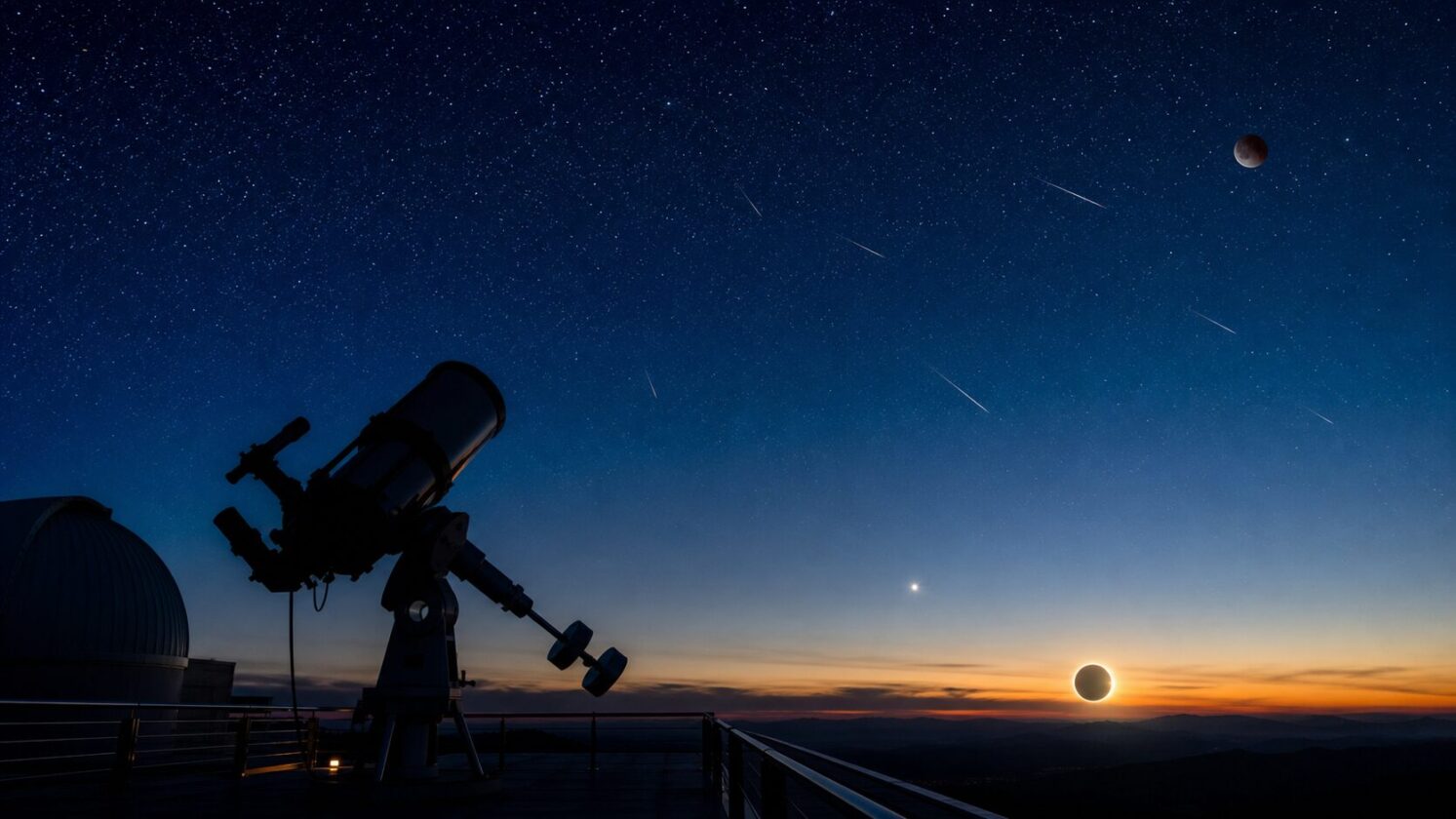 Imagem editorial para a matéria: NASA destaca eclipse solar, Perseidas e Vênus entre os fenômenos do céu em agosto