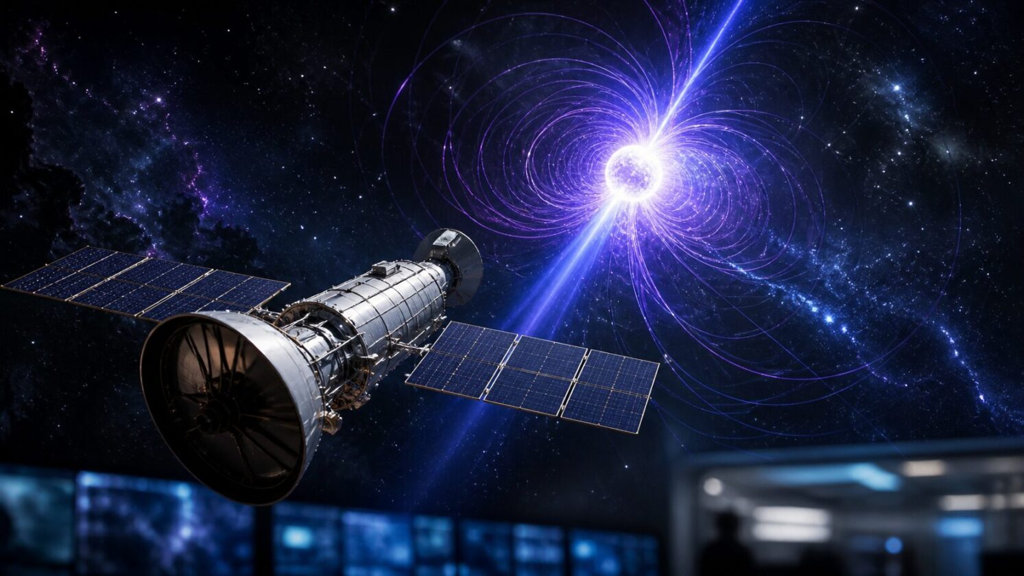 Imagem editorial para a matéria: NASA divulga novas observações do IXPE sobre o magnetar 1E 1547-5408