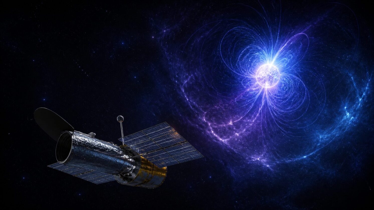 Imagem editorial para a matéria: NASA diz que telescópio IXPE pode ter registrado efeito previsto pela física há 90 anos