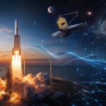 Imagem editorial para a matéria: NASA lança telescópio Roman para estudar energia escura, matéria escura e exoplanetas