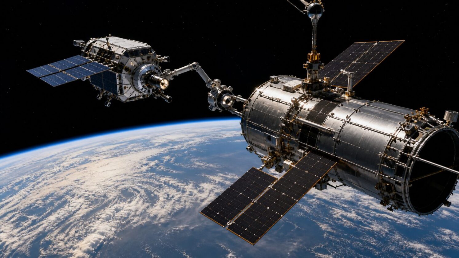 Imagem editorial para a matéria: NASA reduz rotação de espaçonave que deve elevar telescópio Swift