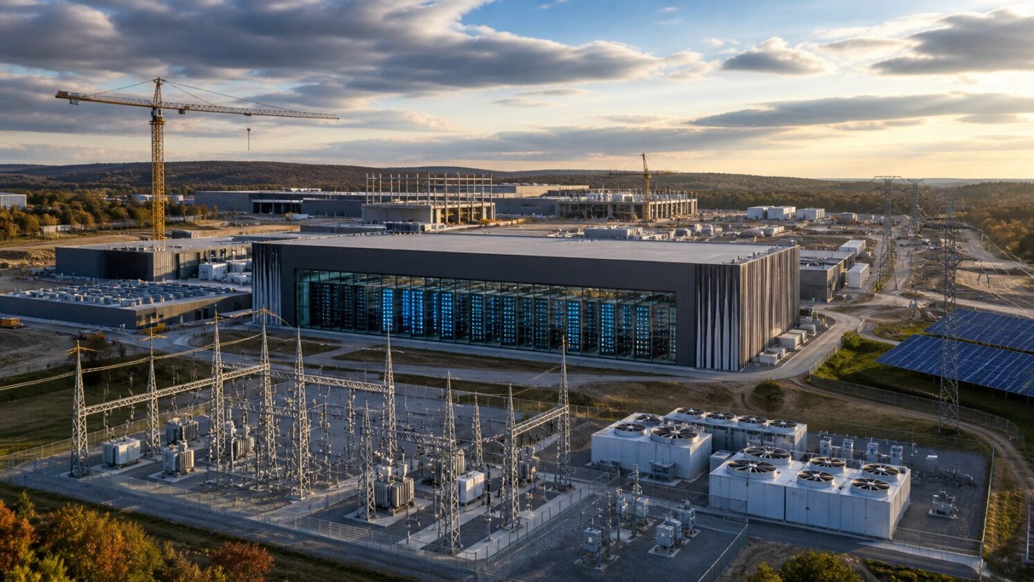 Imagem editorial para a matéria: NVIDIA garante capacidade para computação de IA em campus da SB Energy em Ohio